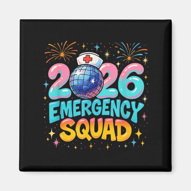 Aimant Emergency Squad New Year 2026 Medical Crew Nurse E (Devant)