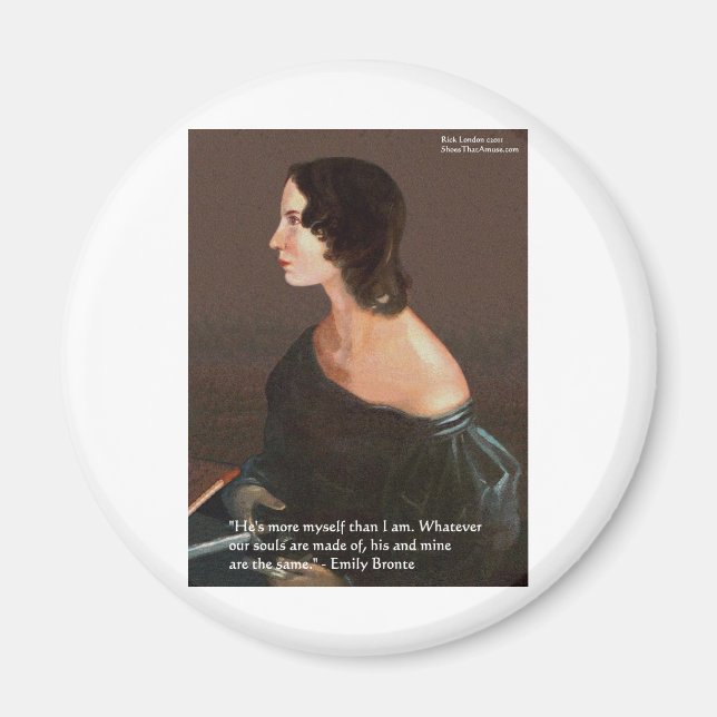 Aimant Emily Brontë "Âmes semblables" Cadeaux et Cartes d (Devant)