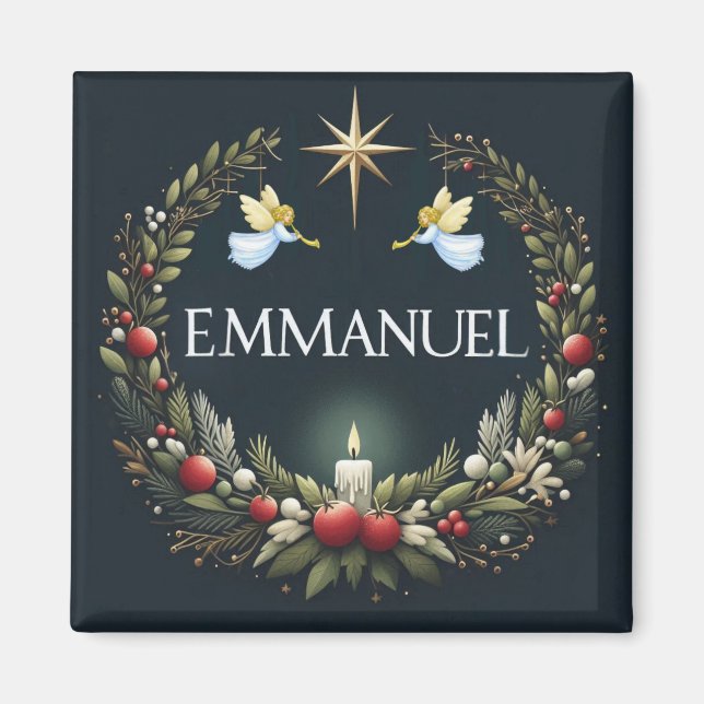 Aimant Emmanuel Christmas angels (Devant)