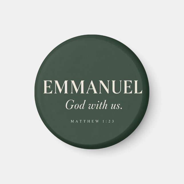 Aimant EMMANUEL | Matthieu 1:23 | Noël  (Devant)