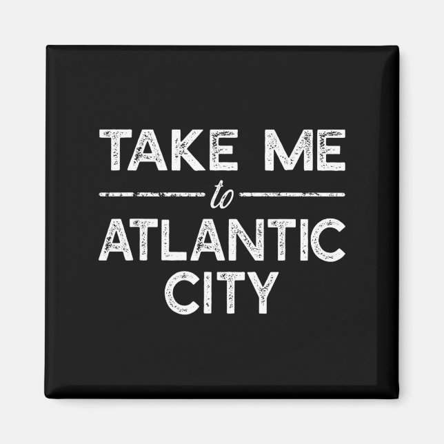 Aimant Emmenez-Moi À Atlantic City - Drôle De Voyage Dans (Devant)