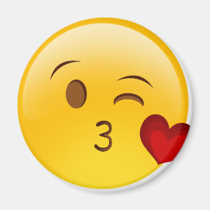 Aimant emoji-baiser-visage