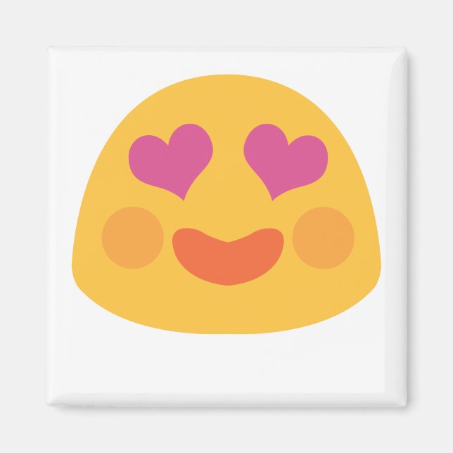 Aimant Emoji des yeux du coeur (Devant)