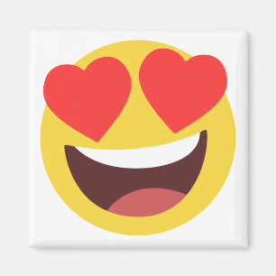 Aimant Emoji des yeux du coeur