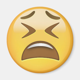 Aimant Emoji du visage fatigué