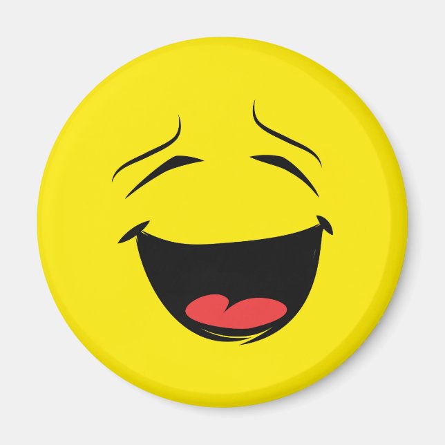 Aimant Emoji du visage joyeux et souriant (Devant)