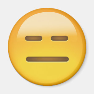 Aimant Emoji Visage Sans Expression