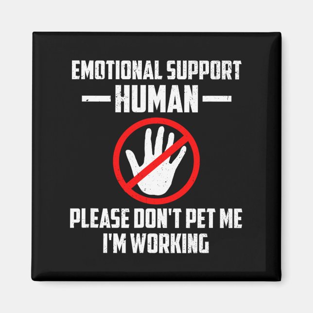 Aimant Emotional-suprt Human Halloween Costume Do Not Pet (Devant)