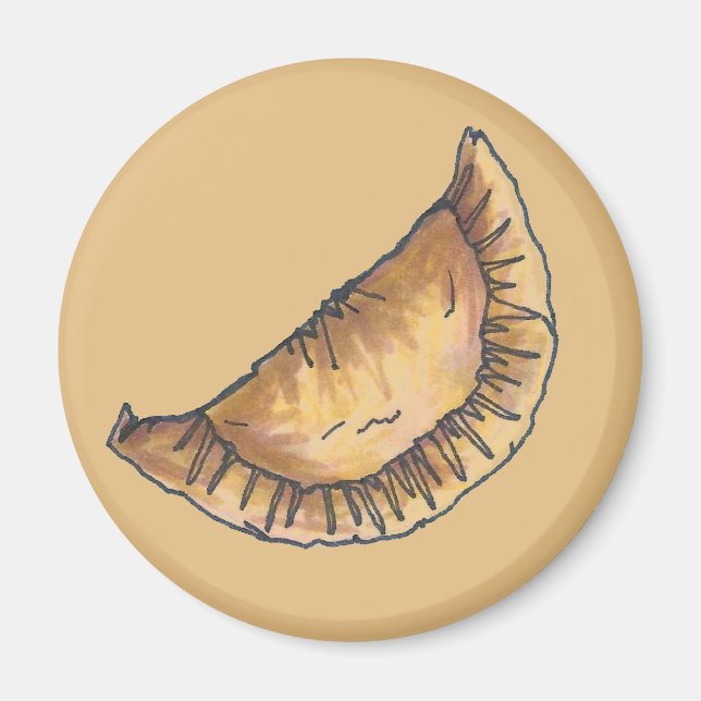 Aimant Empanadas Latin Amérique du Sud Viennoiseries frit (Devant)