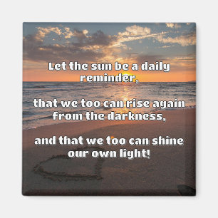 Aimant Empath Shine Positive Encouragement Citation