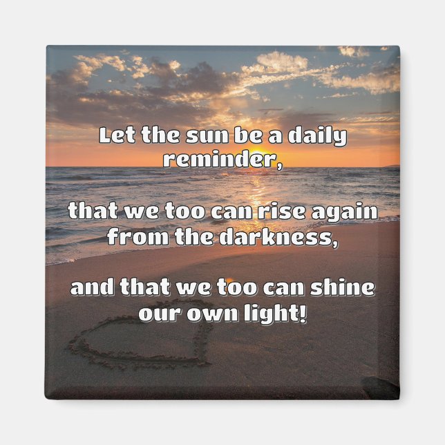 Aimant Empath Shine Positive Encouragement Citation (Devant)