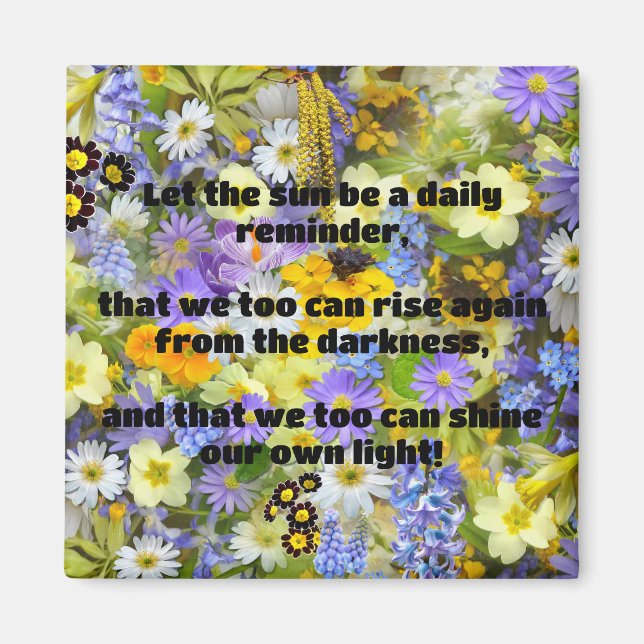Aimant Empath Shine Positive Encouragement Citation (Devant)
