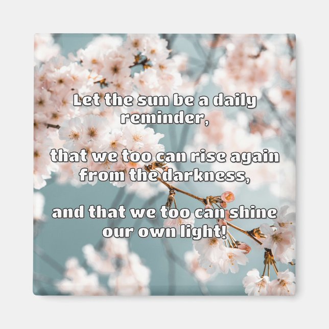 Aimant Empath Shine Positive Encouragement Citation (Devant)