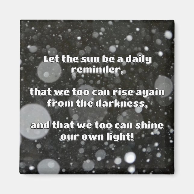 Aimant Empath Shine Positive Encouragement Citation (Devant)