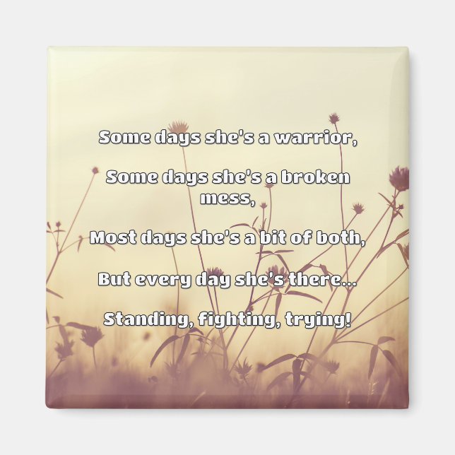 Aimant Empath Strength Positive Citation Encouragement (Devant)