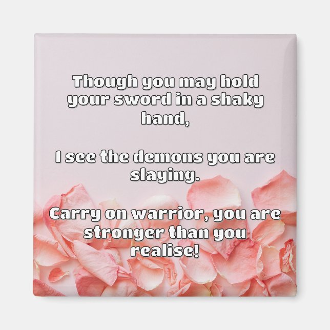 Aimant Empath Warrior Citation positive Encouragement (Devant)