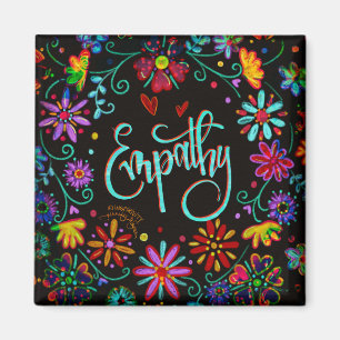 Aimant Empathy Floral tendance UN MOT Inspirivity