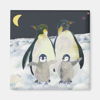 Aimant Empereur Penguins Hiver Plaisir