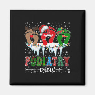 Aimant Empreinte de Noël Docteur Podiatriste Podiatrie Cr