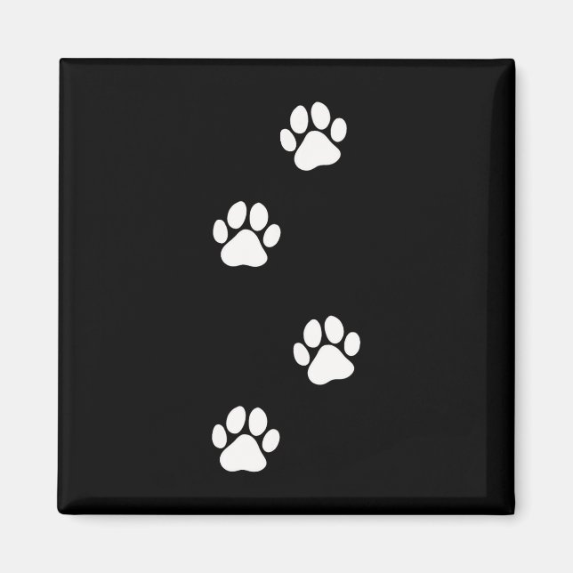 Aimant Empreinte de patte chien chat animal de compagnie (Devant)
