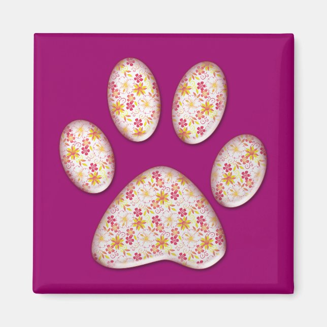 Aimant empreinte de patte kitty (Devant)