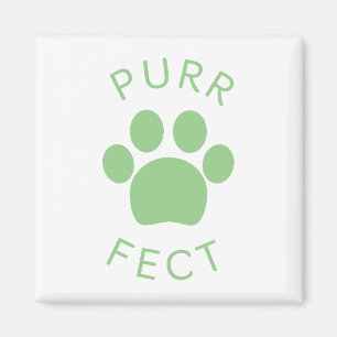 Aimant Empreinte de patte Pur Vert Parfait Chat