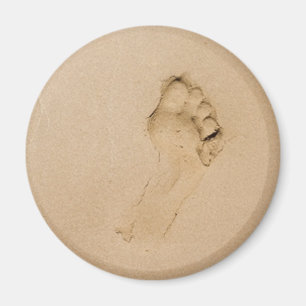 Aimant Empreinte sur la plage