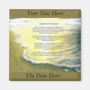 Aimant Empreintes Dans L'Aimant Carré Sable 2 Pouces