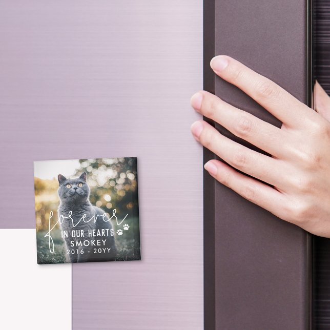 Aimant Empreintes de pattes Pour Toujours Dans Nos Coeurs (Créateur téléchargé)