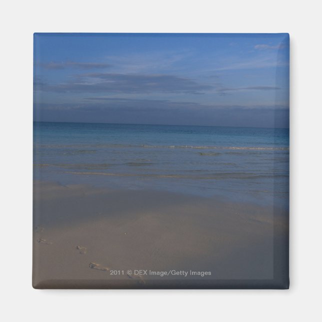 Aimant Empreintes sur la plage (Devant)