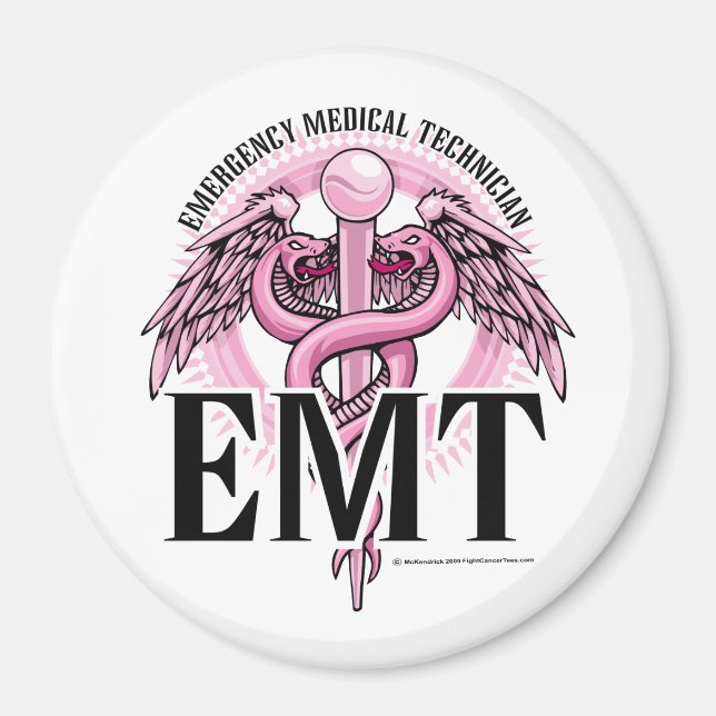 Aimant EMT Pink Caduceus (Devant)