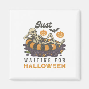 Aimant En Attente D'Halloween Funny Skeleton Éffrayant S