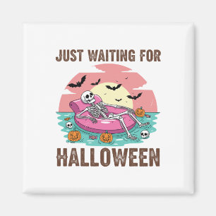 Aimant En Attente D'Halloween Skeleton Party Hallowee