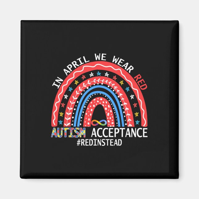 Aimant En Avril Nous Portons Du Rouge Acceptation Sensibi (Devant)