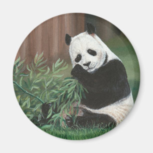 Aimant en bambou doux d'ours panda