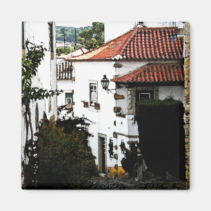 Aimant En bas de la rue dans Obidos Portugal