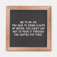 Aimant en carton-lettre de coffee