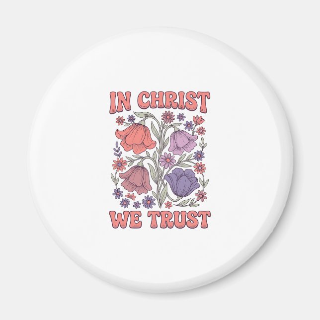 Aimant En Christ Nous Avons Confiance Design Vectoriel Fl (Devant)