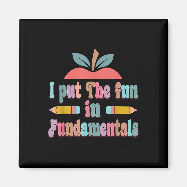 Aimant En Fondamentals - Fun Teachers Day (Devant)