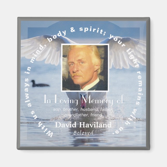 Aimant En mémoire amoureuse de l'aimant HAMbyWG (Devant)