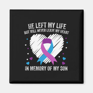 Aimant En Mémoire De Mon Fils Amoureux Prévention Du Suic