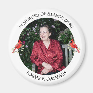 Aimant En mémoire de Souvenir de cardinal