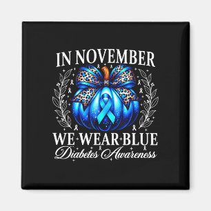 Aimant En novembre, portez le bleu pour la sensibilisatio