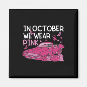 Aimant En Octobre Nous Portons Des Papillons Roses Voitur