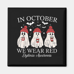 Aimant En Octobre Nous Portons Le Fantôme Rouge Professeu