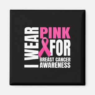 Aimant En Octobre Nous Portons Le Ruban Rose Cancer Du Se