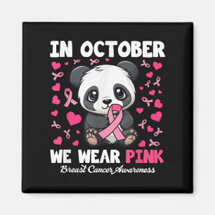 Aimant En Octobre Nous Portons Pink Breast Cancer Sensibi
