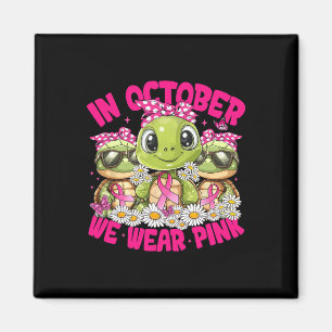 Aimant En Octobre Nous Portons Pink Breast Cancer Sensibi