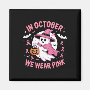 Aimant En Octobre, Nous Portons Pink Halloween Chemise Fa