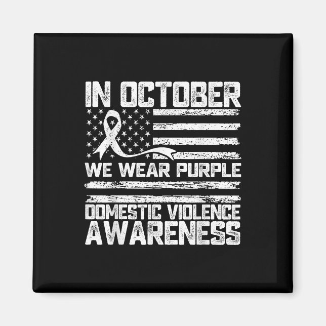 Aimant En Octobre Nous Portons Violet Violent Violences D (Devant)
